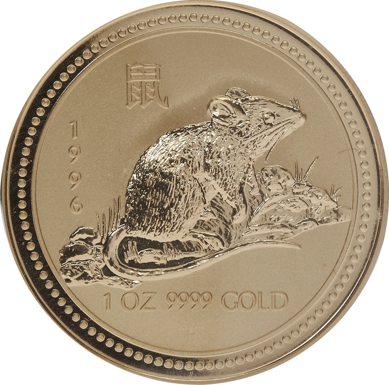 1996 1oz Gold Australian Year of the Rat