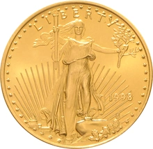 1998 1/2oz American Eagle Gold Coin