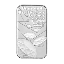 1oz Silver Bar James Bond 007 Diamonds are Forever