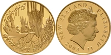2003 3 Coin Lord of the Rings Gold Proof Set Boxed