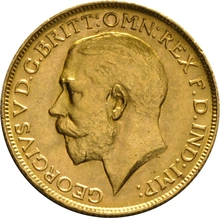 1920 Gold Sovereign Coin George V Perth