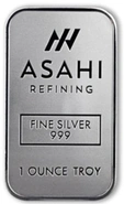 1oz Silver Bar Asahi Minted
