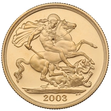 2003 Proof £2 Coin Gold Double Sovereign