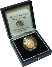 1996 Proof Gold Half Sovereign Boxed