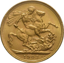 1903 Gold Sovereign - King Edward VII - M