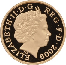 2009 UK Shield of the Royal Arms £1 Gold Proof Coin