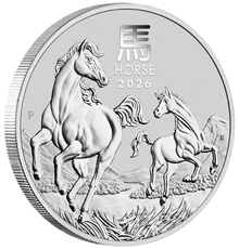 2026 Year of the Horse Silver Coin 1/2oz Perth Mint Australian Lunar Series