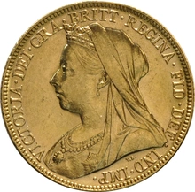 1898 Gold Sovereign Coin Queen Victoria Old Head Melbourne