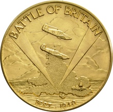 1965 Battle of Britain 25th Anniversary Gold Medal