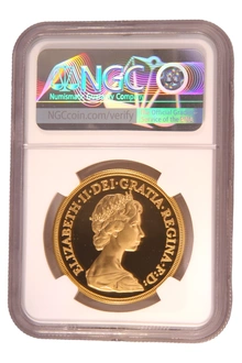 1984 Proof Gold £5 Coin Quintuple Sovereign NGC PF69