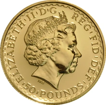 2001 1/2oz Gold Britannia Coin