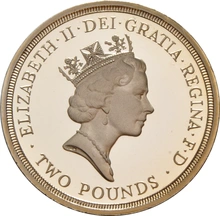 1995 Proof £2 Gold Coin Dove of Peace 1945 in Peace Goodwill