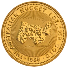 1988 1oz Gold Australian Nugget