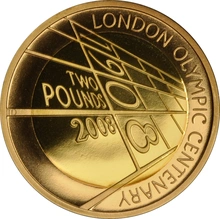 2008 Proof £2 Gold Coin The 4th Olympiad London 1908