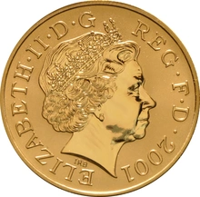 2001 Proof Gold Crown £5 Coin Victoria 100th Anniversary