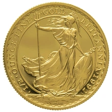 1992 Proof 1/2oz Gold Britannia Coin