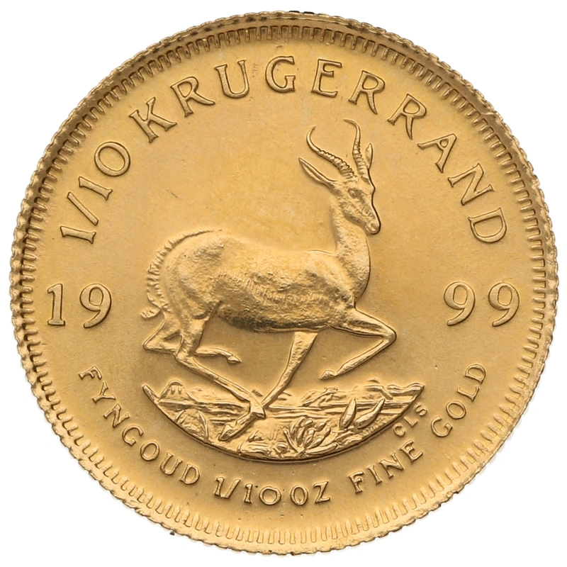 1999 1/10oz Krugerrand Gold Coin