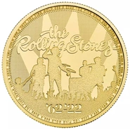 2022 1oz Rolling Stones Gold Coin Music Legends