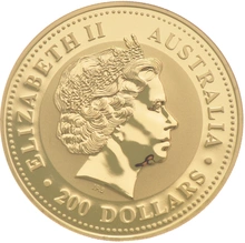 2009 2oz Australian Kangaroo Gold Nugget Coin
