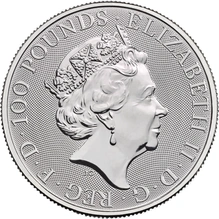 2020 1oz Yale Of Beaufort Platinum Coin Queen's Beasts