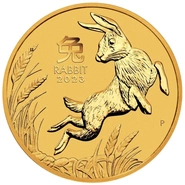 2023 Perth Mint 1/20oz Year of the Rabbit Gold Coin