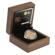2014 Proof Gold 1 Pound Coin Northern Ireland Floral Boxed