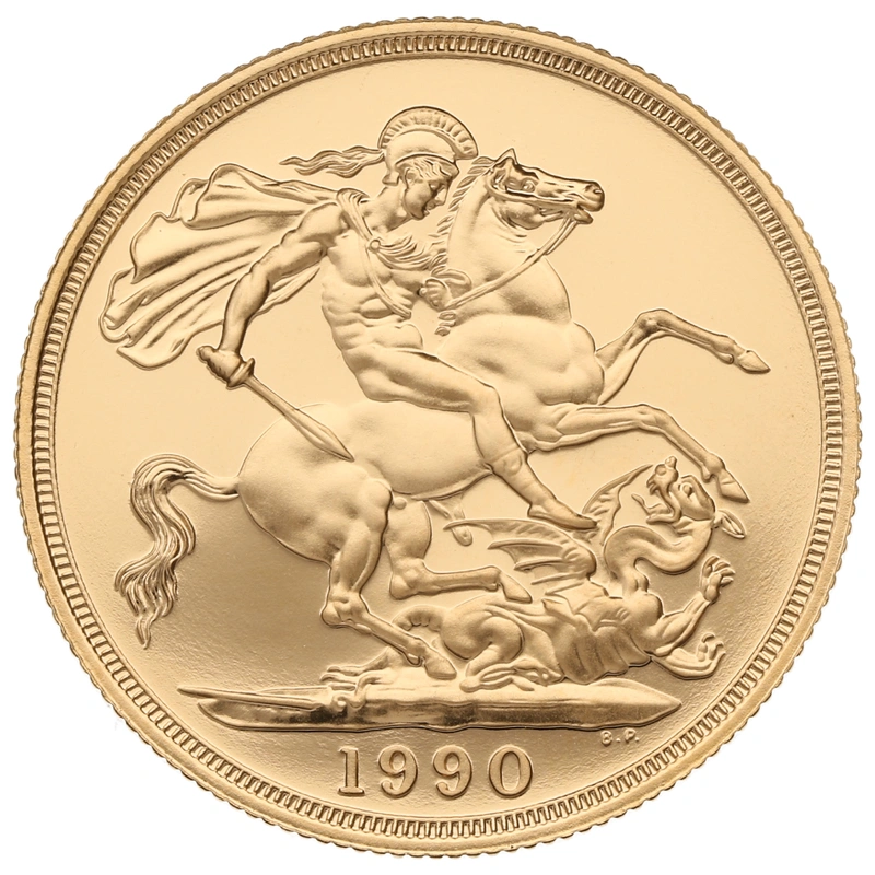1990 Proof £2 Coin Gold Double Sovereign