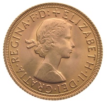 1963 Gold Sovereign - Elizabeth II Young Head
