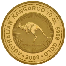 2009 10oz Australian Kangaroo Gold Nugget Coin