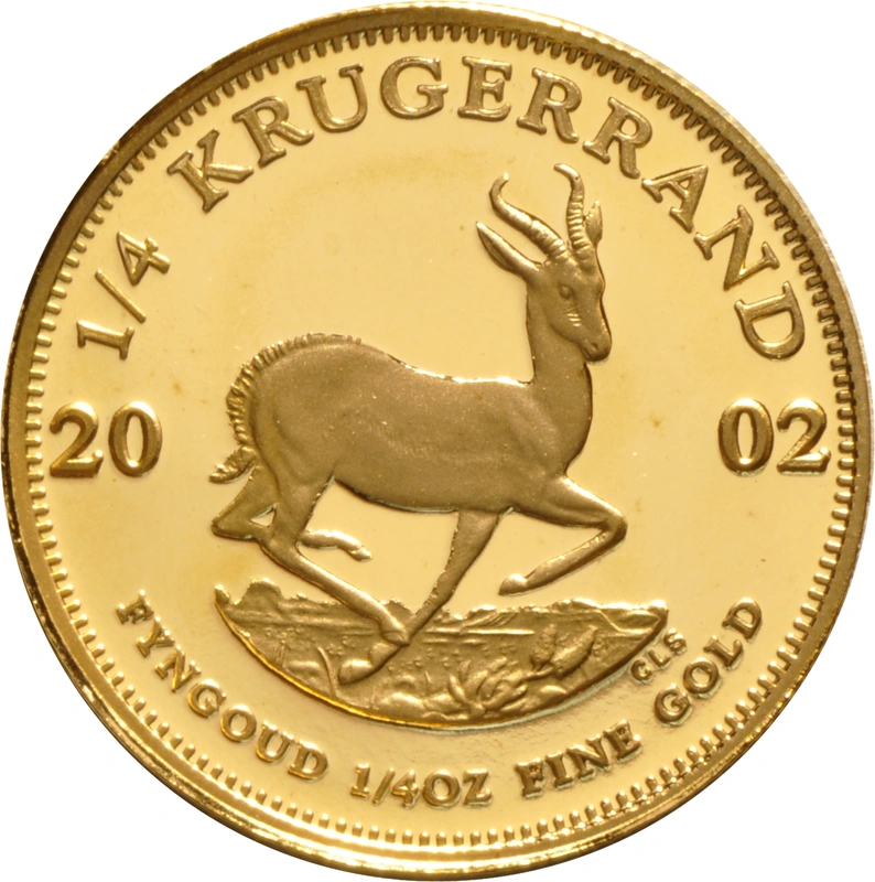 2002 Proof Quarter Ounce Gold Krugerrand - no box or COA