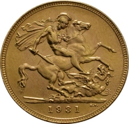 1931 Gold Sovereign Coin George V SA