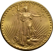 1928 $20 Gold Coin Double Eagle St Gaudens Head Philadelphia