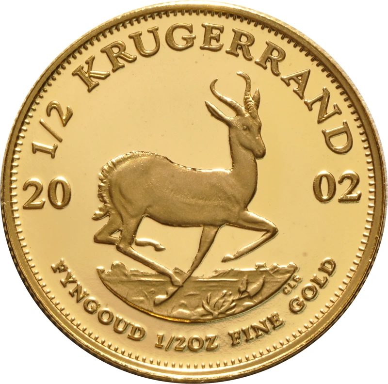 2002 Proof 1/2oz Krugerrand Gold Coin