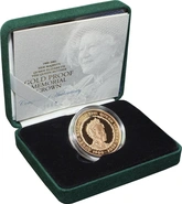 2002 Proof Gold Crown £5 Coin Queen Mother Memorial Boxed