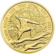 2021 Robin Hood Gold Coin Myths & Legends 1oz
