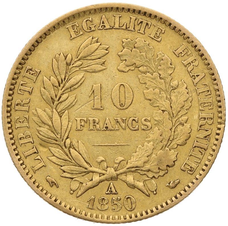 1850 10 French Francs - Ceres A