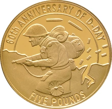 1944-2004 The 60th Anniversary of D-Day Channel Islands 3-coin Gold Proof Set Boxed