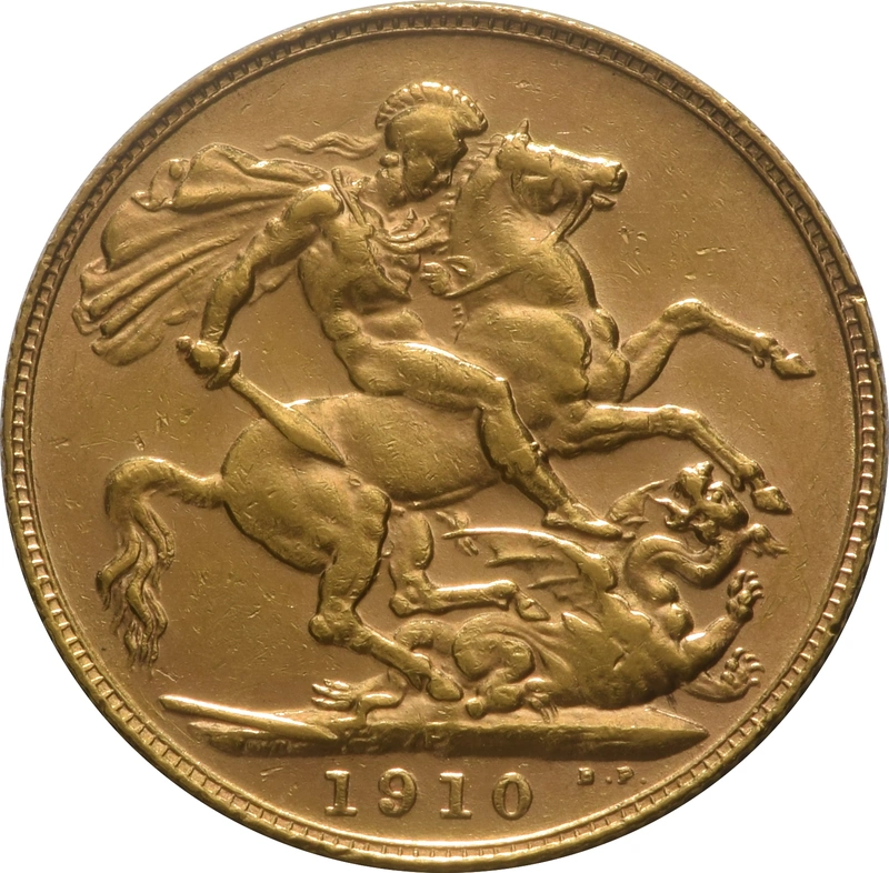 1910 Gold Sovereign Coin Edward VII Perth