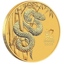 2025 Year of the Snake Gold Coin 2oz Perth Mint Australian Lunar Series