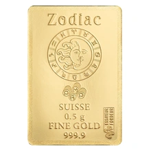 0.5g Gold Bar PAMP Zodiac Scorpio Minted