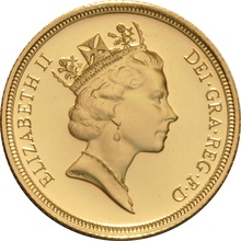 1996 Gold Sovereign - Elizabeth II Third head - Proof No box