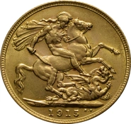 1915 Gold Sovereign Coin George V