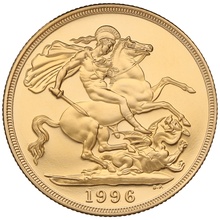 1996 £2 Two Pound Proof Gold Coin (Double Sovereign)