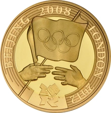 2008 Proof £2 Gold Coin London Olympic Handover Ceremony Boxed