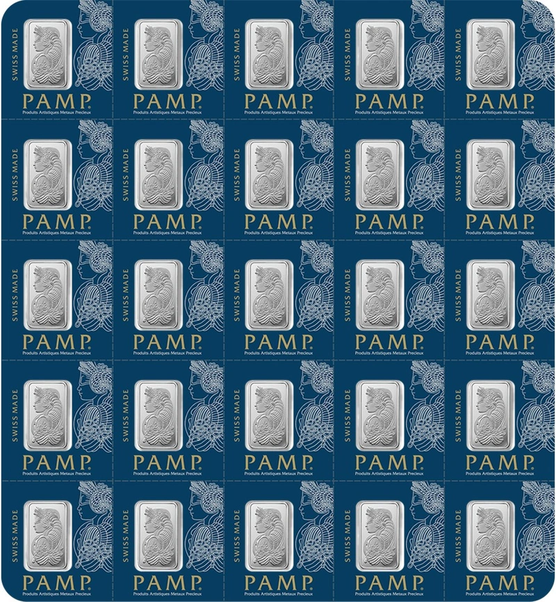 25g Platinum Bar Multigram PAMP Minted