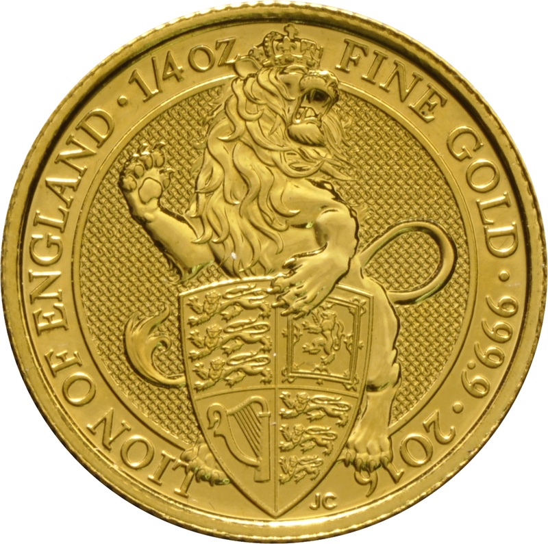1/4oz Gold Coin, The Lion - Queen's Beast
