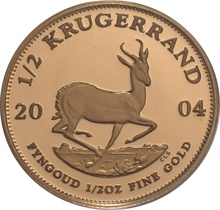 2004 1/2oz Gold Proof Krugerrand - Boxed with COA