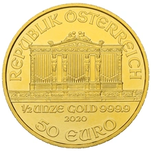2020 1/2oz Austrian Gold Philharmonic Coin