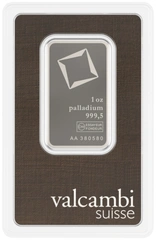 1oz Palladium Bars