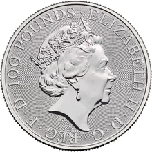 2019 1oz Black Bull of Clarence Platinum Coin Queen's Beasts